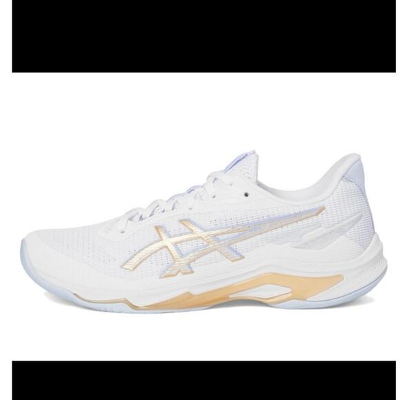 ASICS Netburner Ballistic FF 4 White Champagne Women’s Wide 8.5 Volleyball NEW - Picture 3 of 15